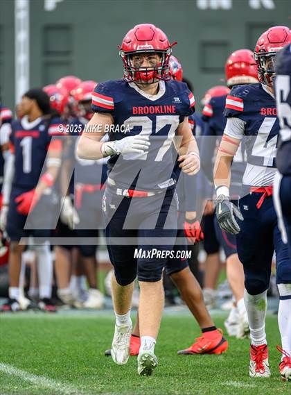 Thumbnail 2 in Newton North vs. Brookline (High School Football at Fenway) photogallery.