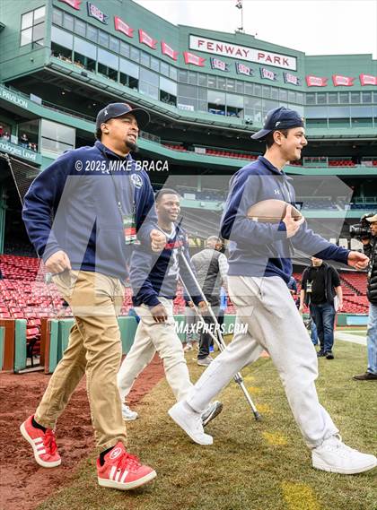 Thumbnail 2 in Newton North vs. Brookline (High School Football at Fenway) photogallery.