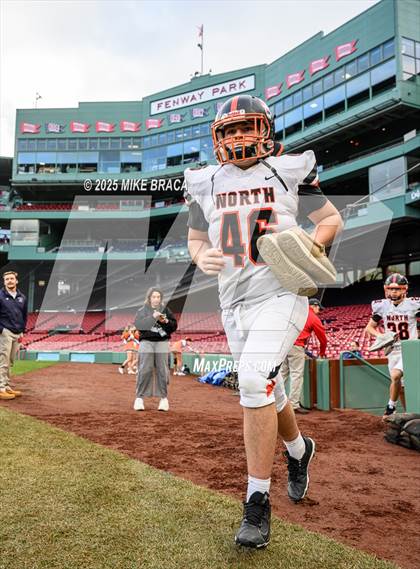 Thumbnail 3 in Newton North vs. Brookline (High School Football at Fenway) photogallery.