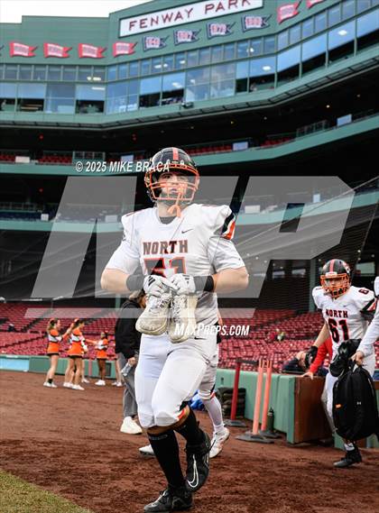 Thumbnail 3 in Newton North vs. Brookline (High School Football at Fenway) photogallery.