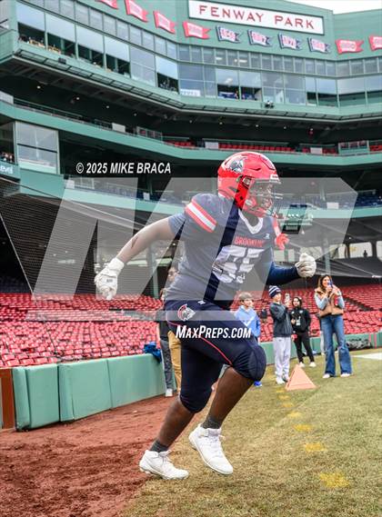 Thumbnail 3 in Newton North vs. Brookline (High School Football at Fenway) photogallery.