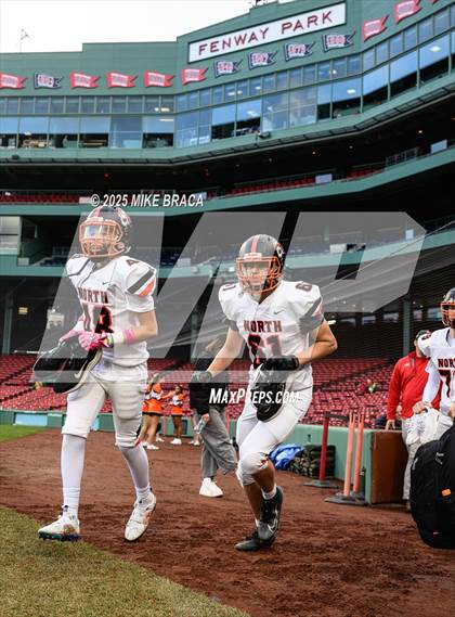 Thumbnail 1 in Newton North vs. Brookline (High School Football at Fenway) photogallery.