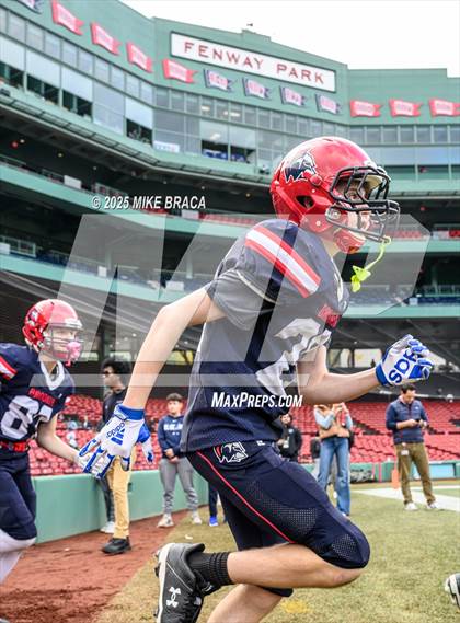 Thumbnail 1 in Newton North vs. Brookline (High School Football at Fenway) photogallery.