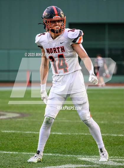 Thumbnail 3 in Newton North vs. Brookline (High School Football at Fenway) photogallery.