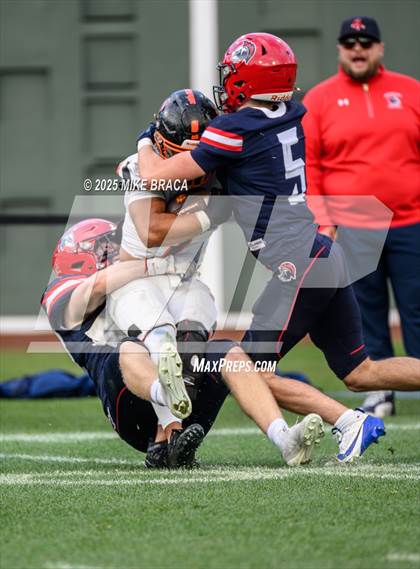 Thumbnail 3 in Newton North vs. Brookline (High School Football at Fenway) photogallery.