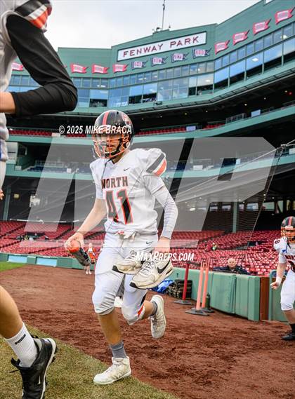 Thumbnail 2 in Newton North vs. Brookline (High School Football at Fenway) photogallery.