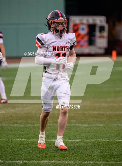 Thumbnail 3 in Newton North vs. Brookline (High School Football at Fenway) photogallery.