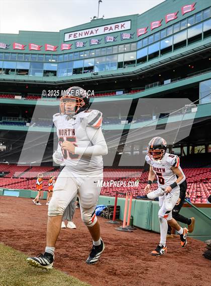 Thumbnail 3 in Newton North vs. Brookline (High School Football at Fenway) photogallery.