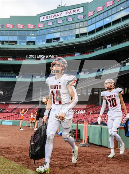 Thumbnail 1 in Newton North vs. Brookline (High School Football at Fenway) photogallery.