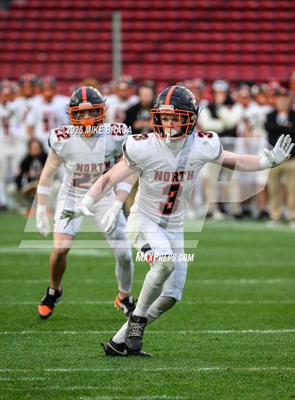 Thumbnail 3 in Newton North vs. Brookline (High School Football at Fenway) photogallery.