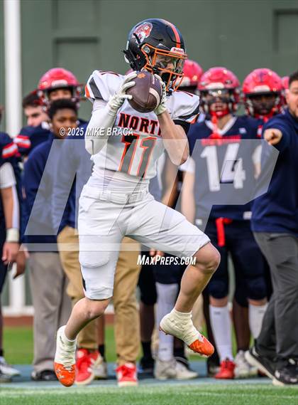 Thumbnail 1 in Newton North vs. Brookline (High School Football at Fenway) photogallery.
