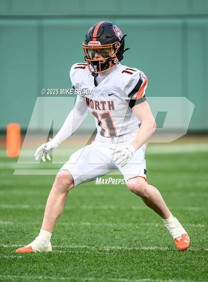 Thumbnail 1 in Newton North vs. Brookline (High School Football at Fenway) photogallery.