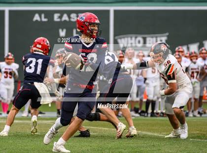 Thumbnail 1 in Newton North vs. Brookline (High School Football at Fenway) photogallery.