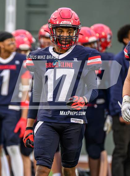 Thumbnail 1 in Newton North vs. Brookline (High School Football at Fenway) photogallery.