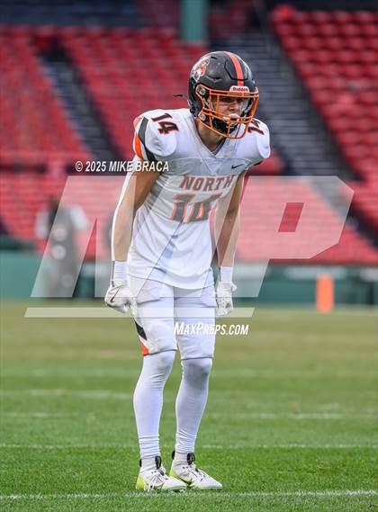 Thumbnail 2 in Newton North vs. Brookline (High School Football at Fenway) photogallery.