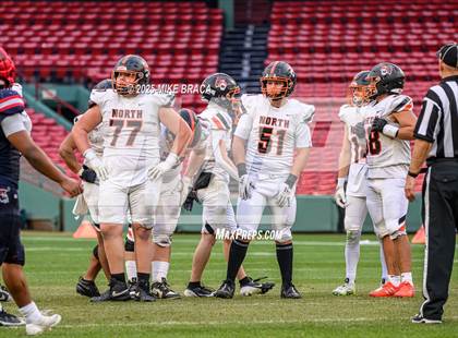 Thumbnail 1 in Newton North vs. Brookline (High School Football at Fenway) photogallery.