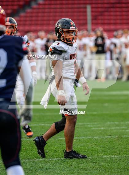 Thumbnail 3 in Newton North vs. Brookline (High School Football at Fenway) photogallery.