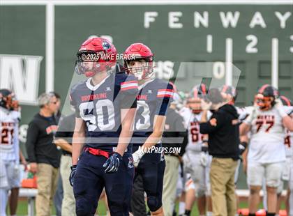 Thumbnail 1 in Newton North vs. Brookline (High School Football at Fenway) photogallery.