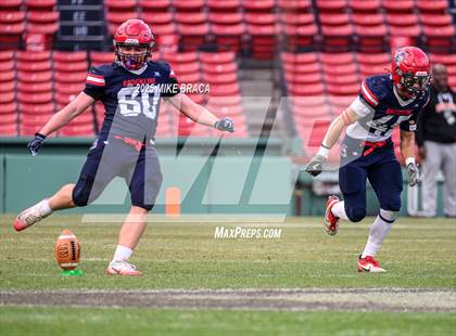 Thumbnail 2 in Newton North vs. Brookline (High School Football at Fenway) photogallery.