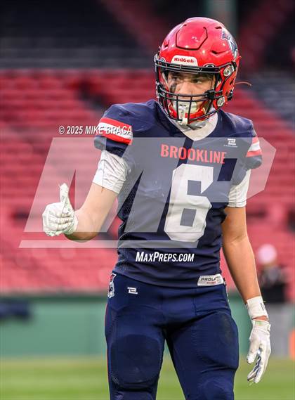 Thumbnail 2 in Newton North vs. Brookline (High School Football at Fenway) photogallery.
