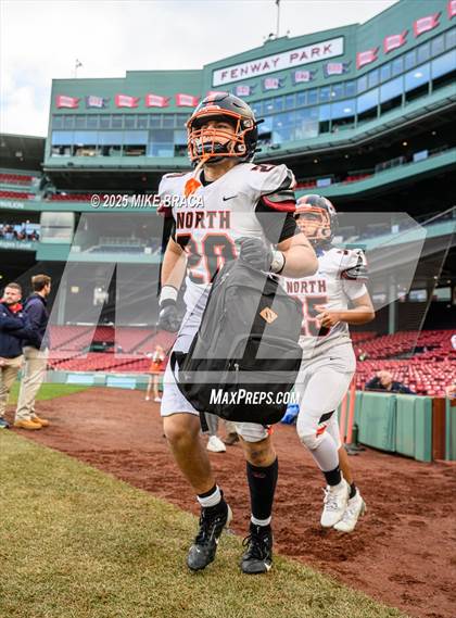 Thumbnail 2 in Newton North vs. Brookline (High School Football at Fenway) photogallery.