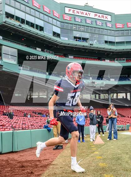 Thumbnail 3 in Newton North vs. Brookline (High School Football at Fenway) photogallery.