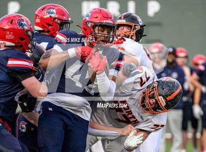 Thumbnail 2 in Newton North vs. Brookline (High School Football at Fenway) photogallery.