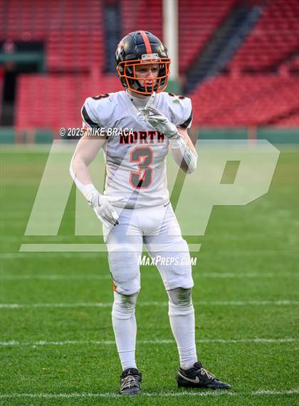 Thumbnail 2 in Newton North vs. Brookline (High School Football at Fenway) photogallery.