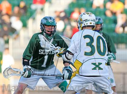 Thumbnail 3 in South Oldham @ St. Xavier (KYLAX Quarterfinal) photogallery.
