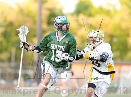 Thumbnail 1 in South Oldham @ St. Xavier (KYLAX Quarterfinal) photogallery.