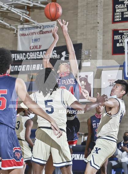 Thumbnail 3 in St. Francis Prep vs Xaverian (CHSAA Spring Tournament) photogallery.