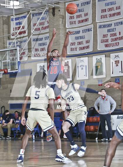 Thumbnail 3 in St. Francis Prep vs Xaverian (CHSAA Spring Tournament) photogallery.