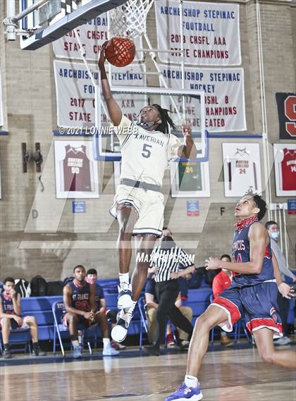 Thumbnail 1 in St. Francis Prep vs Xaverian (CHSAA Spring Tournament) photogallery.