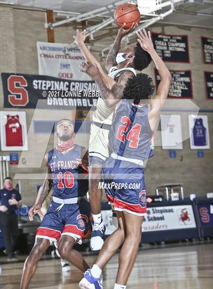 Thumbnail 2 in St. Francis Prep vs Xaverian (CHSAA Spring Tournament) photogallery.