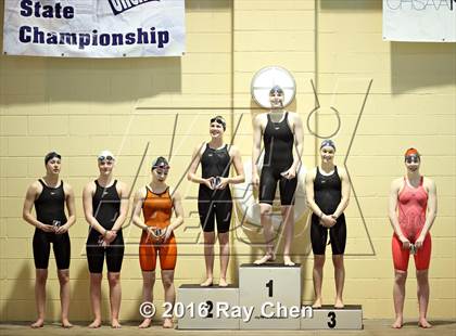 Thumbnail 1 in CHSAA 4A Swimming and Diving Championships (Podium Awards) photogallery.