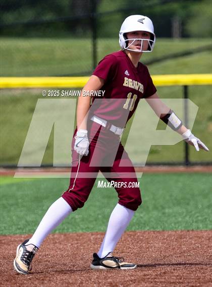 Thumbnail 2 in Crawfordsville vs. Brebeuf Jesuit Preparatory IHSAA Class 3A Softball S25 Sectional First Round photogallery.
