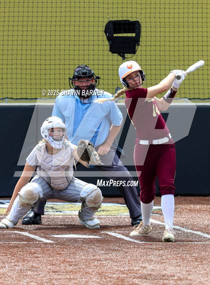 Thumbnail 3 in Crawfordsville vs. Brebeuf Jesuit Preparatory IHSAA Class 3A Softball S25 Sectional First Round photogallery.