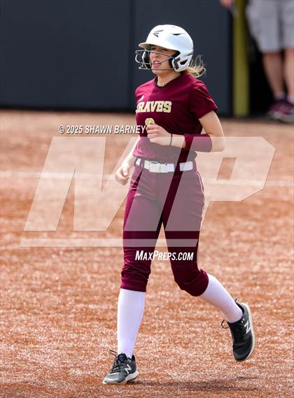 Thumbnail 1 in Crawfordsville vs. Brebeuf Jesuit Preparatory IHSAA Class 3A Softball S25 Sectional First Round photogallery.