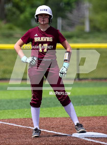 Thumbnail 1 in Crawfordsville vs. Brebeuf Jesuit Preparatory IHSAA Class 3A Softball S25 Sectional First Round photogallery.