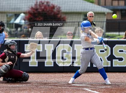 Thumbnail 1 in Crawfordsville vs. Brebeuf Jesuit Preparatory IHSAA Class 3A Softball S25 Sectional First Round photogallery.