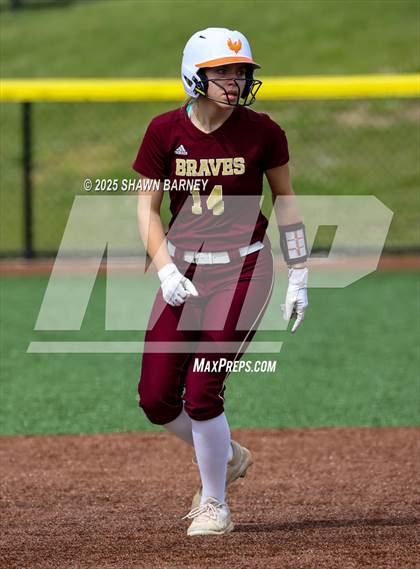 Thumbnail 2 in Crawfordsville vs. Brebeuf Jesuit Preparatory IHSAA Class 3A Softball S25 Sectional First Round photogallery.
