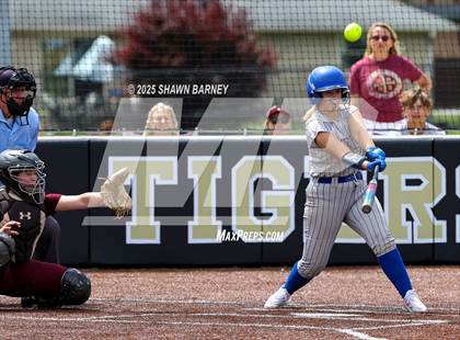 Thumbnail 1 in Crawfordsville vs. Brebeuf Jesuit Preparatory IHSAA Class 3A Softball S25 Sectional First Round photogallery.