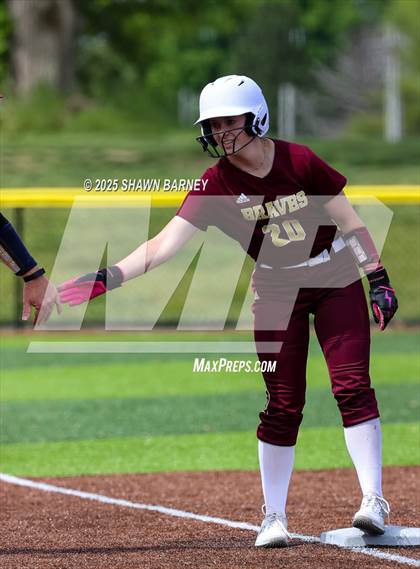Thumbnail 3 in Crawfordsville vs. Brebeuf Jesuit Preparatory IHSAA Class 3A Softball S25 Sectional First Round photogallery.