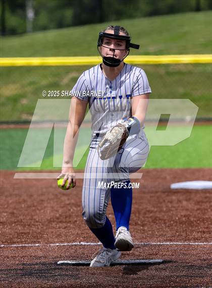 Thumbnail 1 in Crawfordsville vs. Brebeuf Jesuit Preparatory IHSAA Class 3A Softball S25 Sectional First Round photogallery.