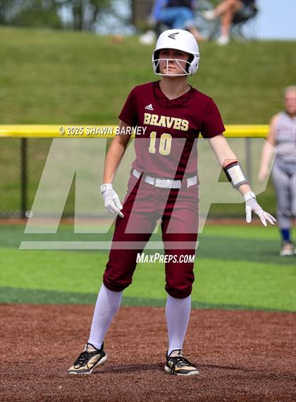 Thumbnail 2 in Crawfordsville vs. Brebeuf Jesuit Preparatory IHSAA Class 3A Softball S25 Sectional First Round photogallery.
