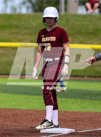 Thumbnail 3 in Crawfordsville vs. Brebeuf Jesuit Preparatory IHSAA Class 3A Softball S25 Sectional First Round photogallery.