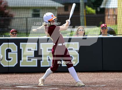 Thumbnail 1 in Crawfordsville vs. Brebeuf Jesuit Preparatory IHSAA Class 3A Softball S25 Sectional First Round photogallery.