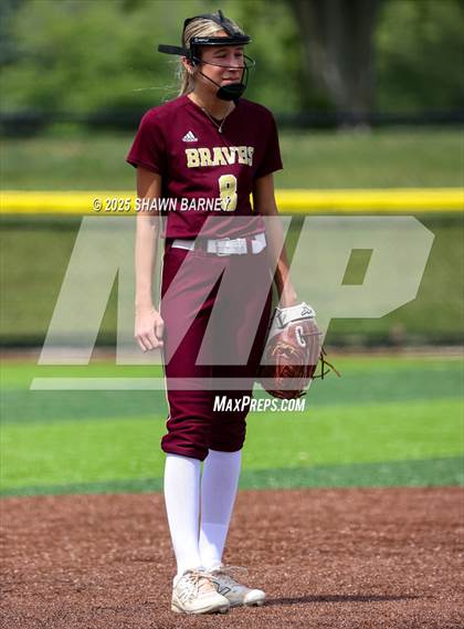 Thumbnail 3 in Crawfordsville vs. Brebeuf Jesuit Preparatory IHSAA Class 3A Softball S25 Sectional First Round photogallery.