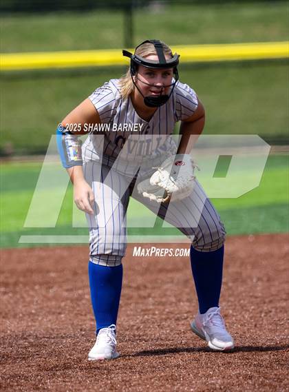 Thumbnail 3 in Crawfordsville vs. Brebeuf Jesuit Preparatory IHSAA Class 3A Softball S25 Sectional First Round photogallery.