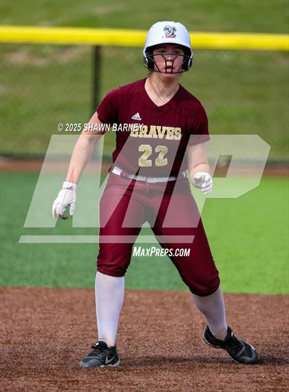 Thumbnail 2 in Crawfordsville vs. Brebeuf Jesuit Preparatory IHSAA Class 3A Softball S25 Sectional First Round photogallery.
